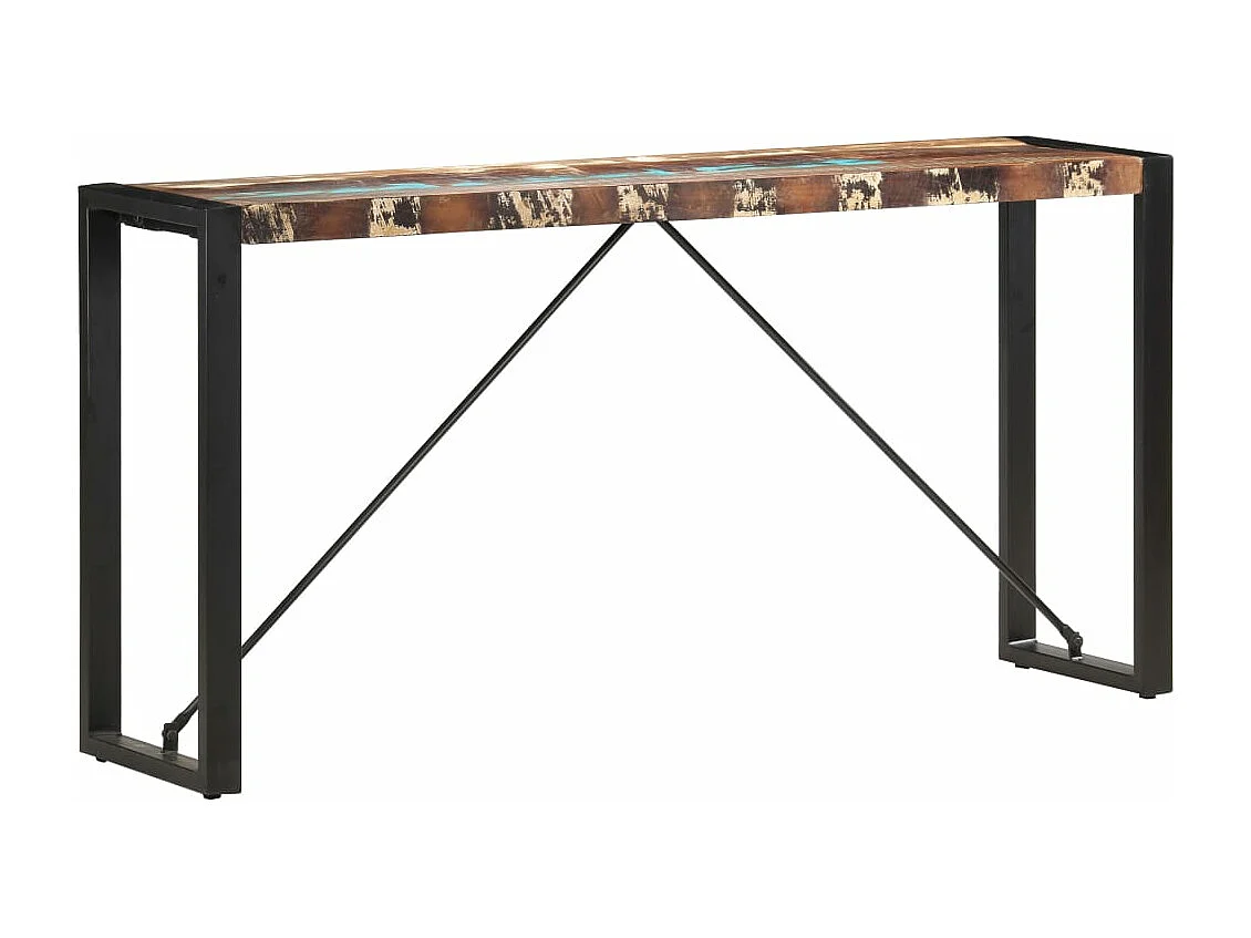 Table console 150x35x76 cm Bois de récupération massif
