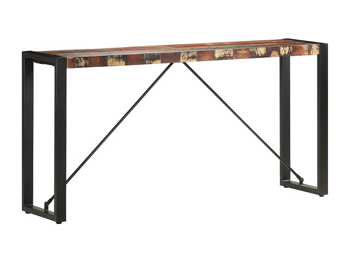 Table console 150x35x76 cm Bois de récupération massif