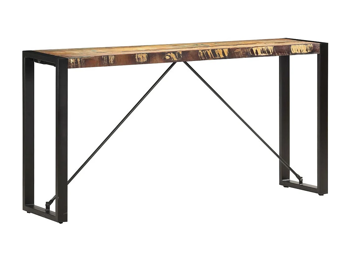 Table console 150x35x76 cm Bois de récupération massif