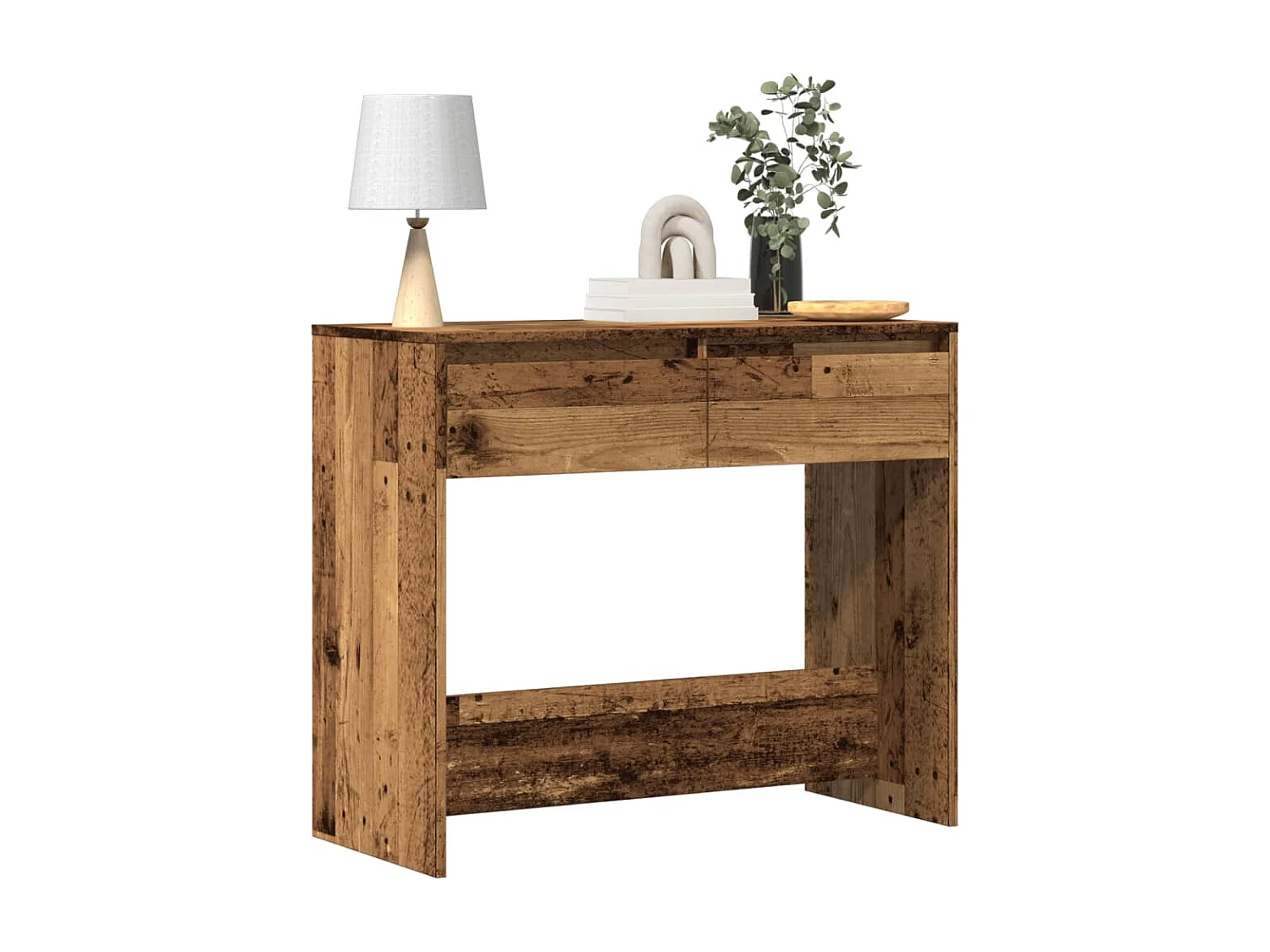 Table console vieux bois 89x41x76,5 cm bois d'ingénierie
