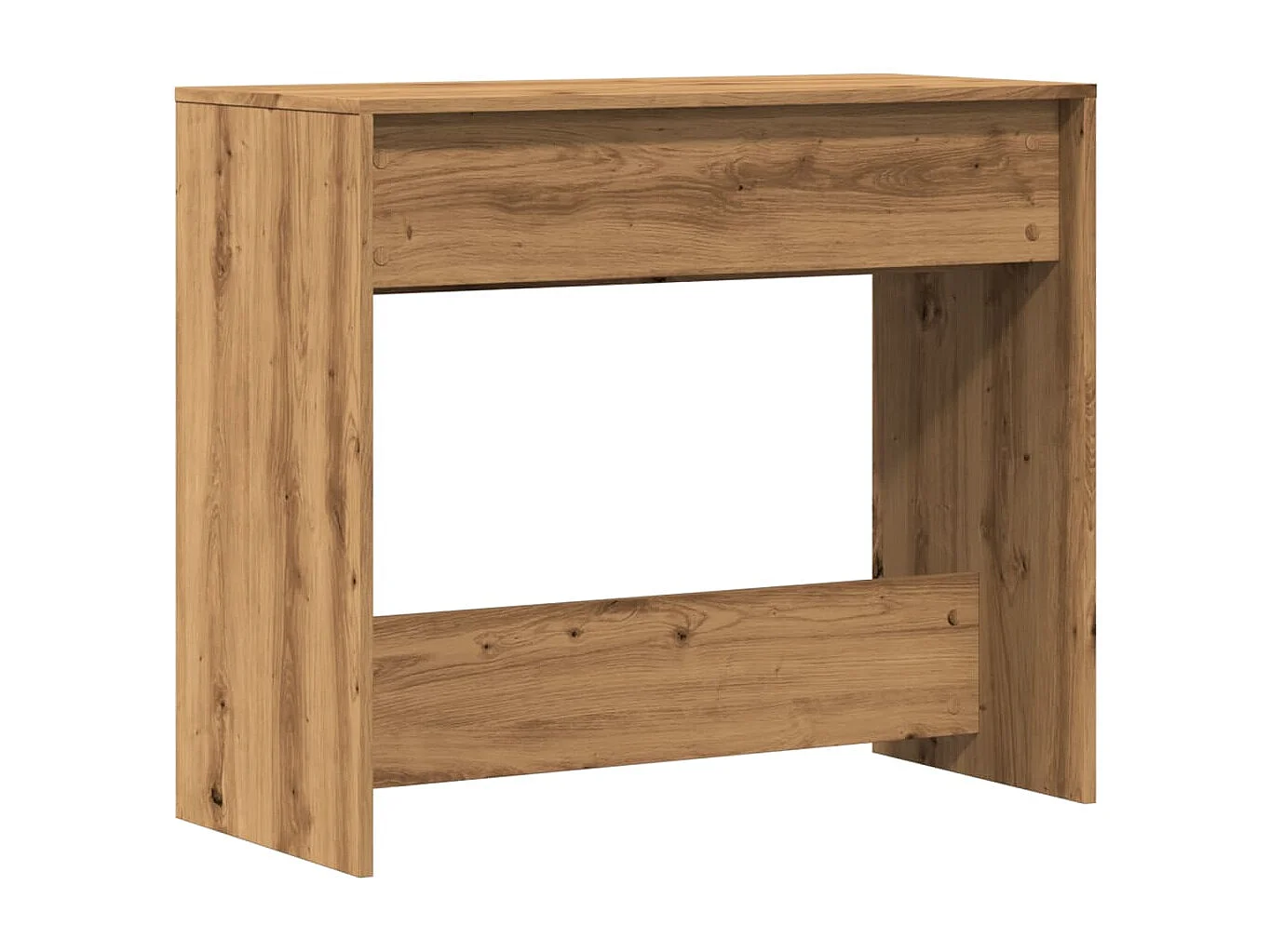 Table console chêne artisanal 89x41x76,5 cm bois d'ingénierie