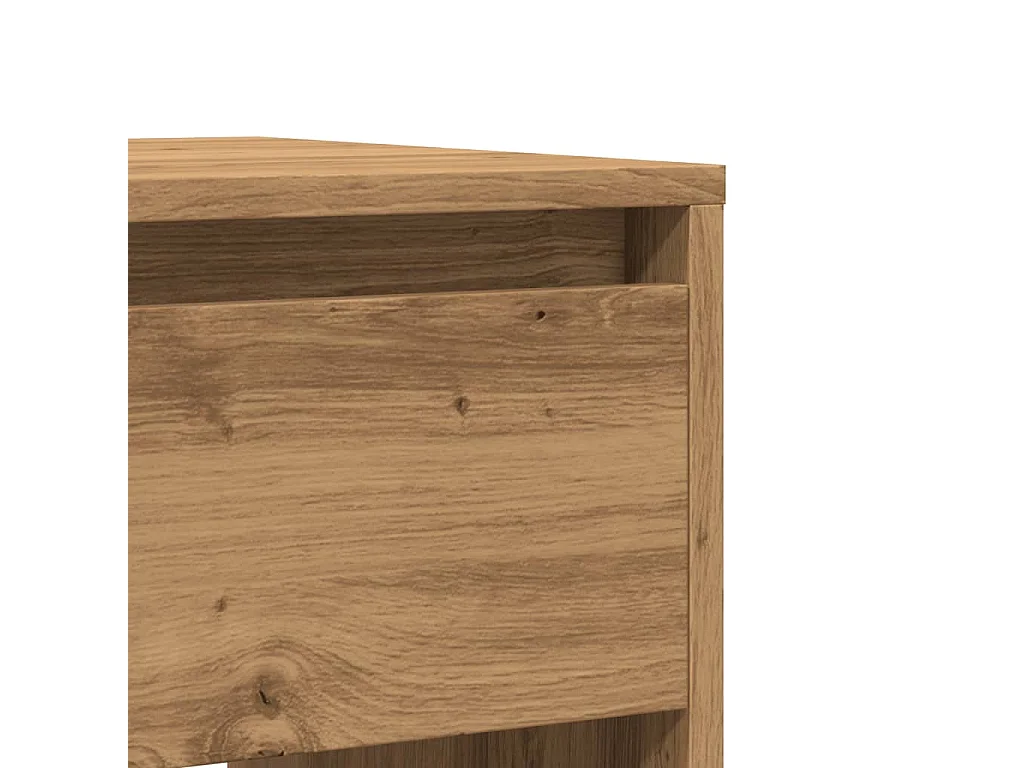 Table console chêne artisanal 89x41x76,5 cm bois d'ingénierie