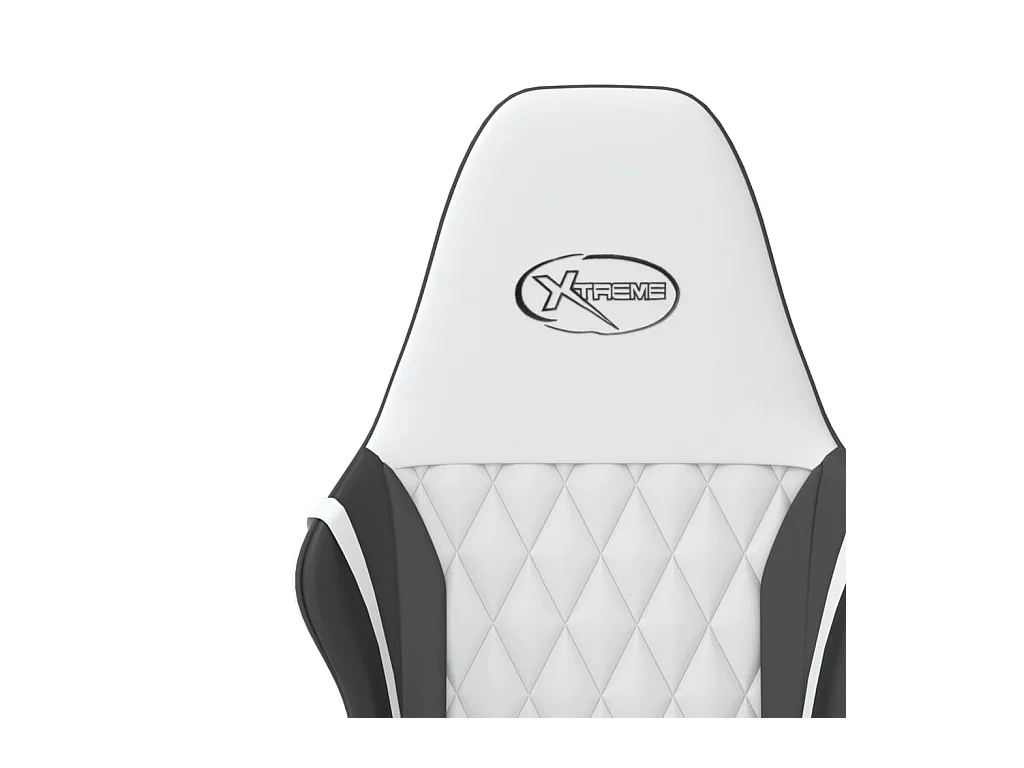 Chaise de jeu Blanc et noir Similicuir