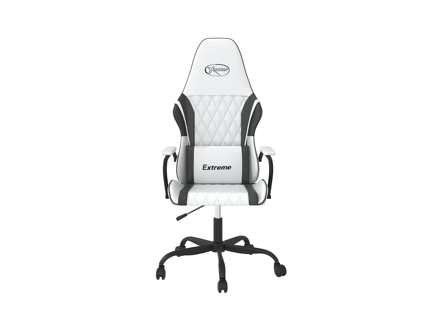 Chaise de jeu Blanc et noir Similicuir