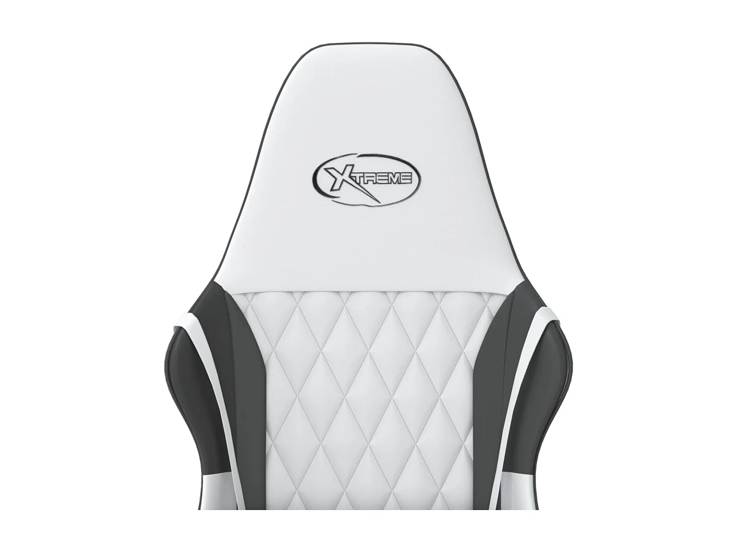 Sedia da gaming Ecopelle bianca e nera