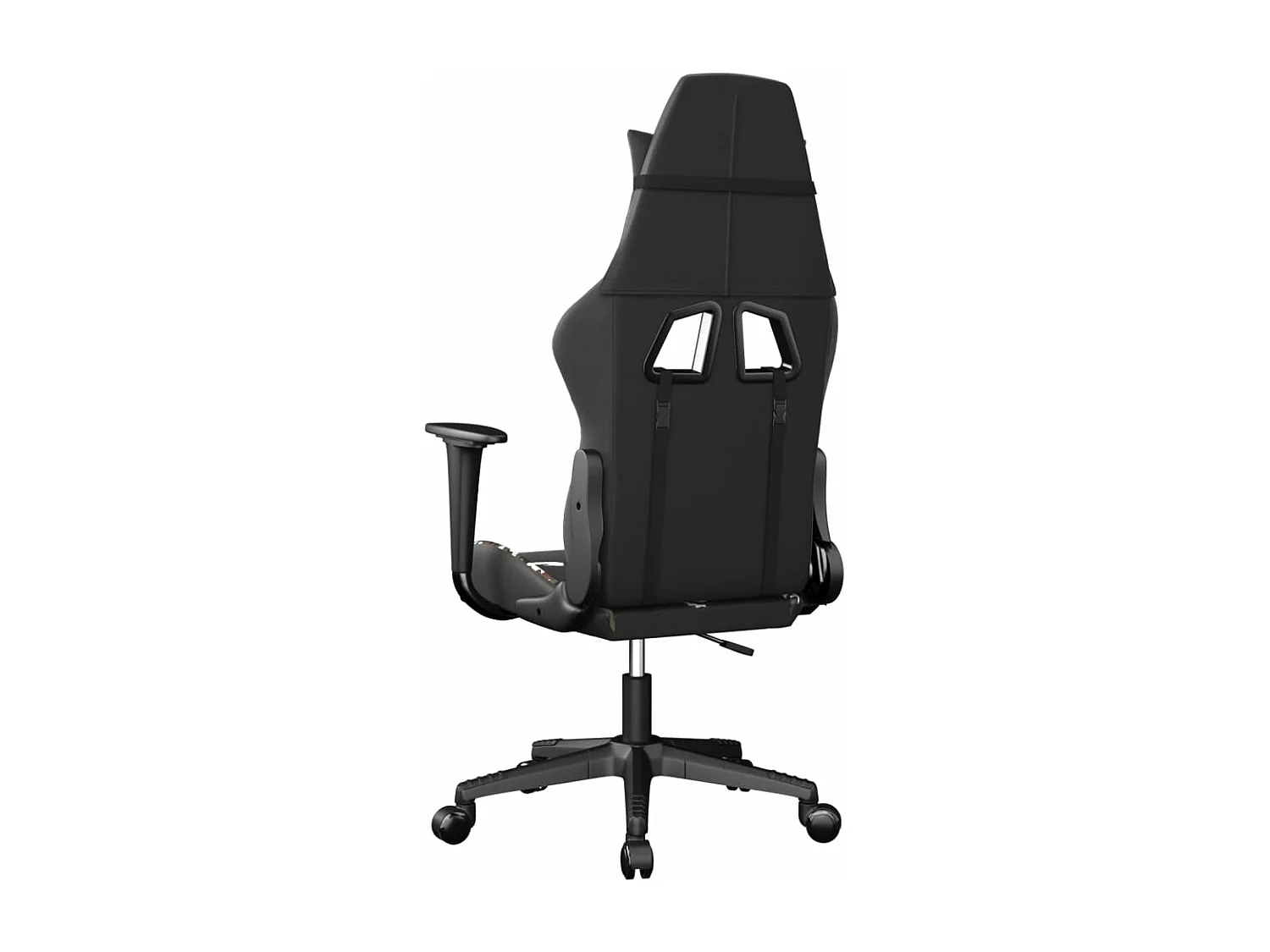 Silla Gaming Masaje Polipiel Negra y Camuflaje