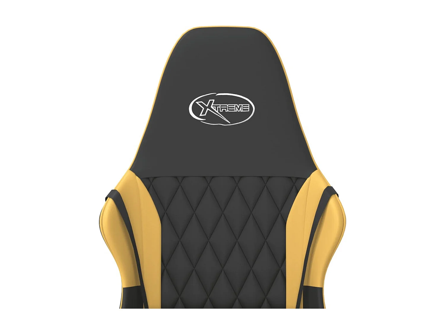 Chaise de jeu de massage Noir et doré Similicuir