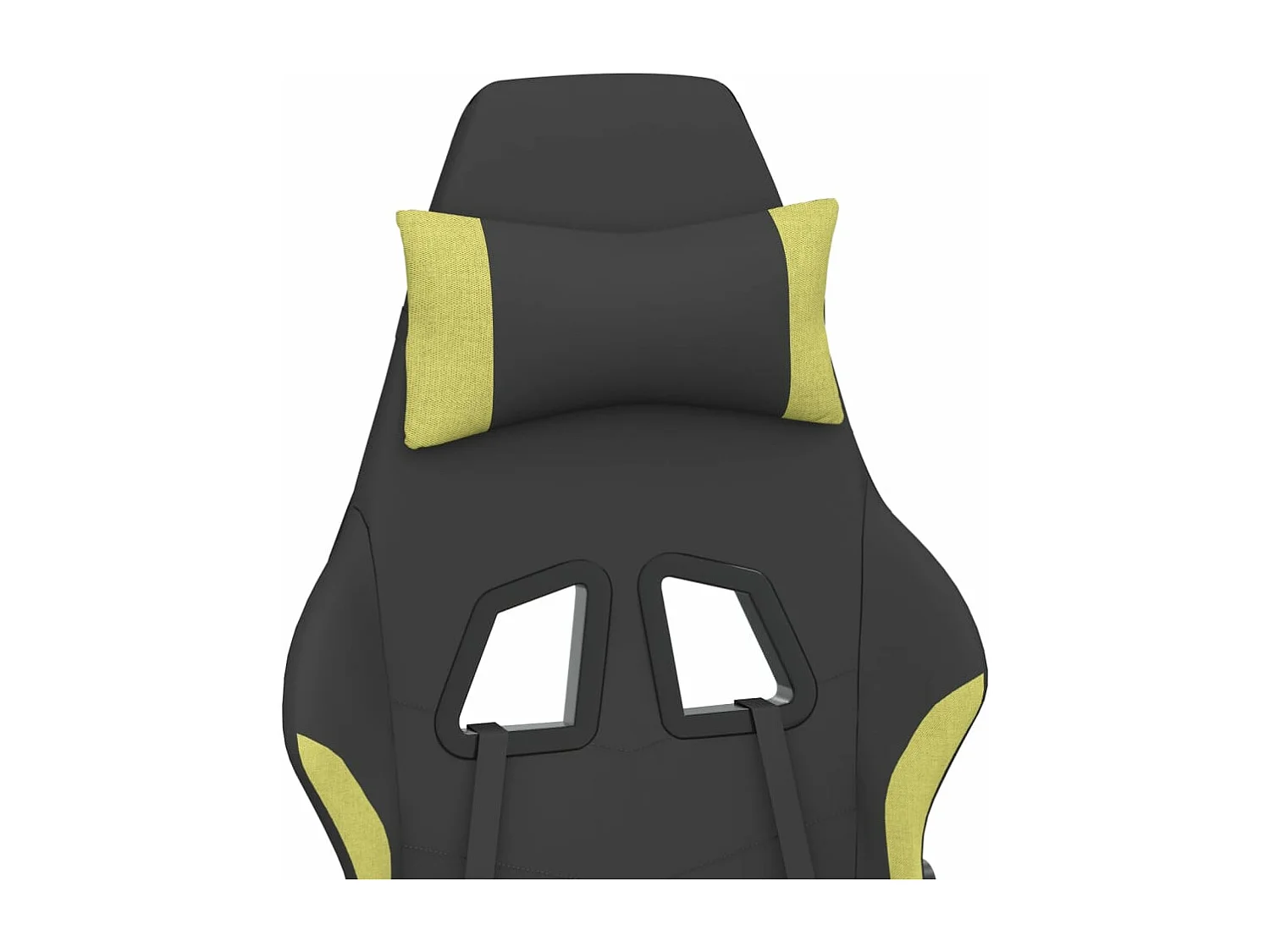 Sedia da gaming con poggiapiedi Nera e verde chiaro