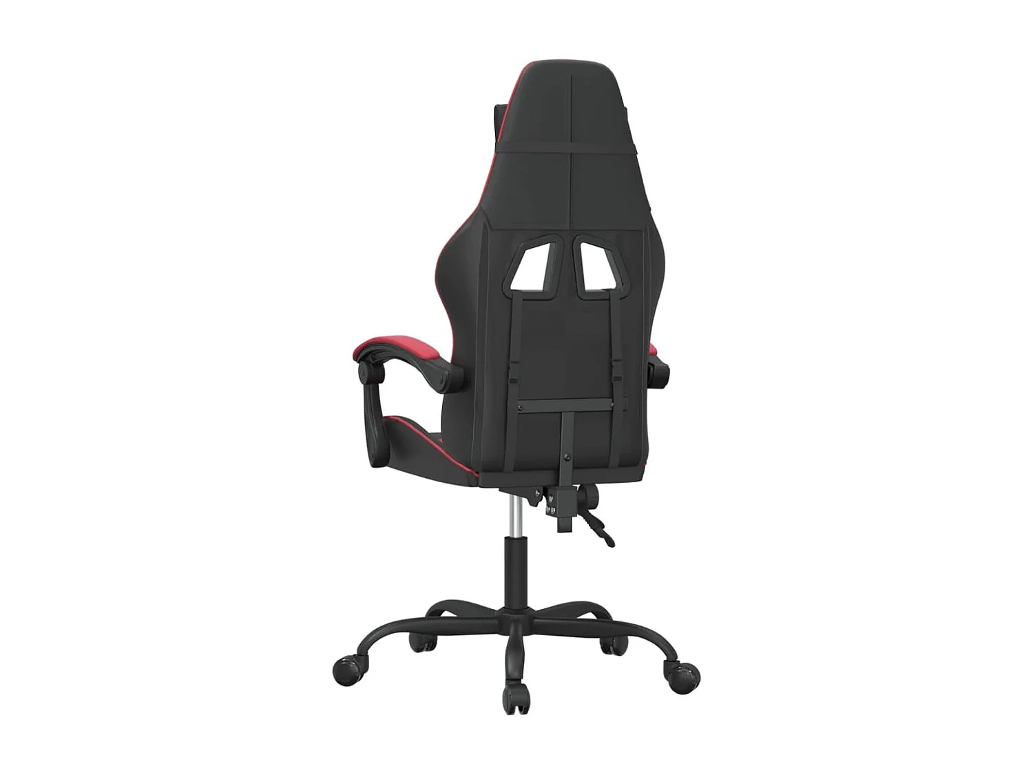 Sedia da gaming Ecopelle nera e rosso bordeaux