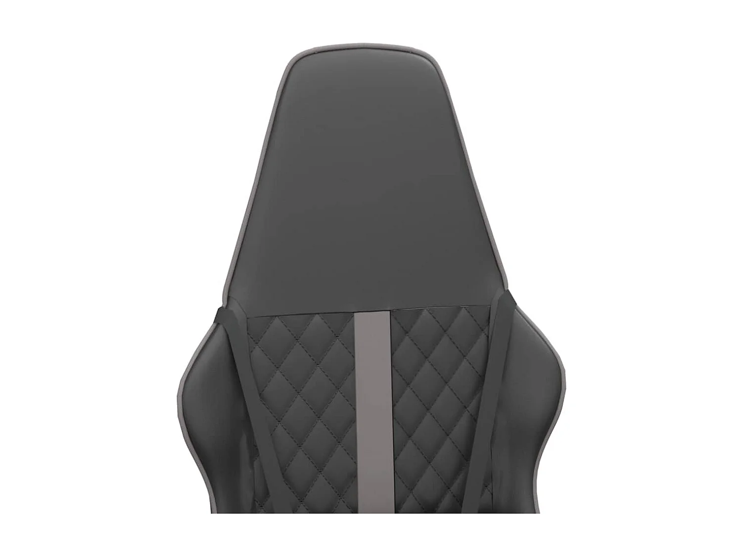 Chaise de jeu Noir et gris Similicuir