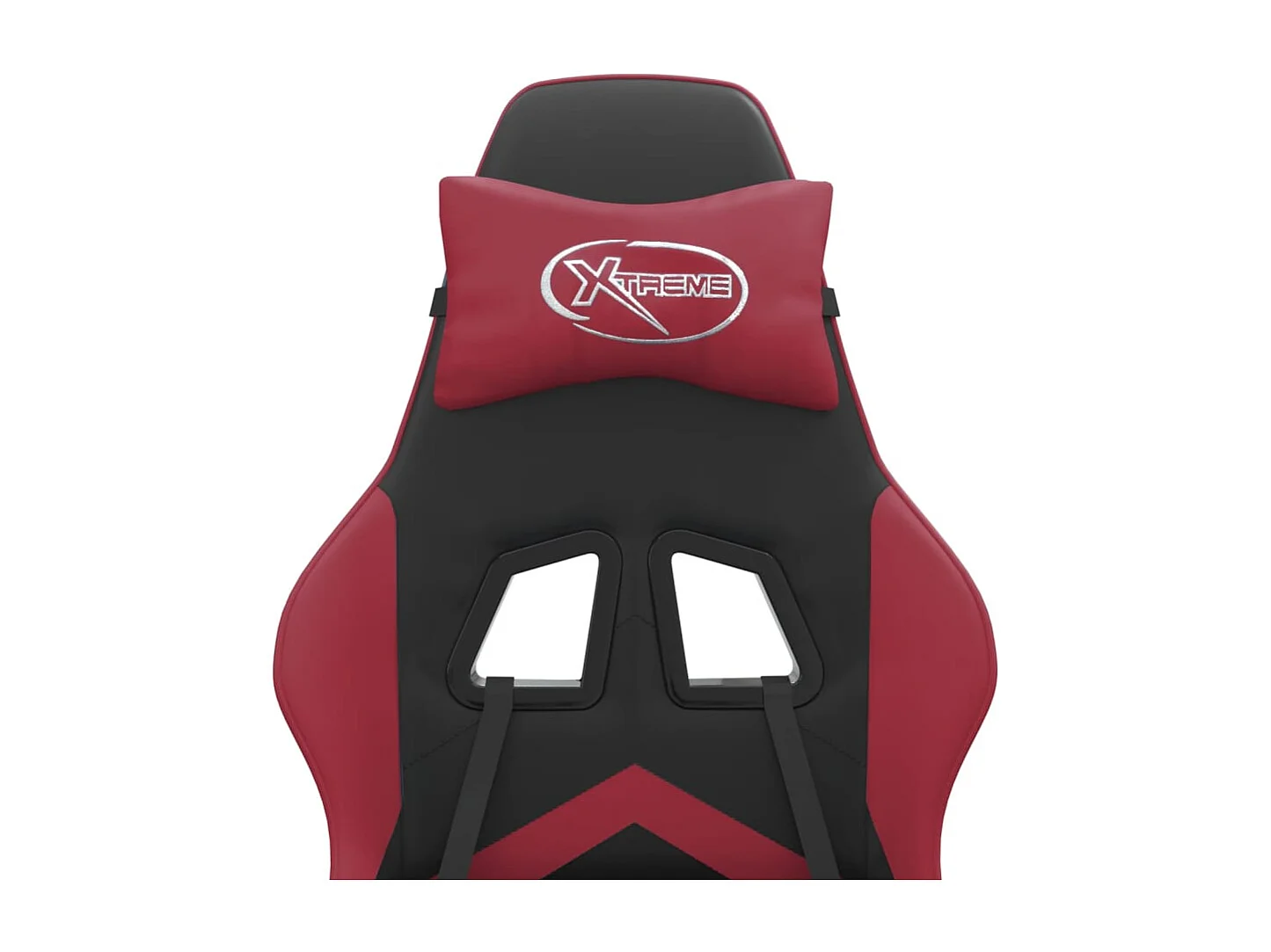Sedia da gaming Ecopelle nera e rosso bordeaux