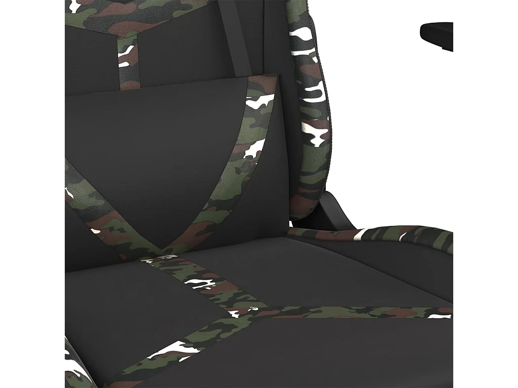 Silla gaming Negro y camuflaje Polipiel