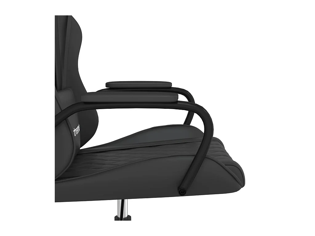Chaise de jeu de massage noir similicuir