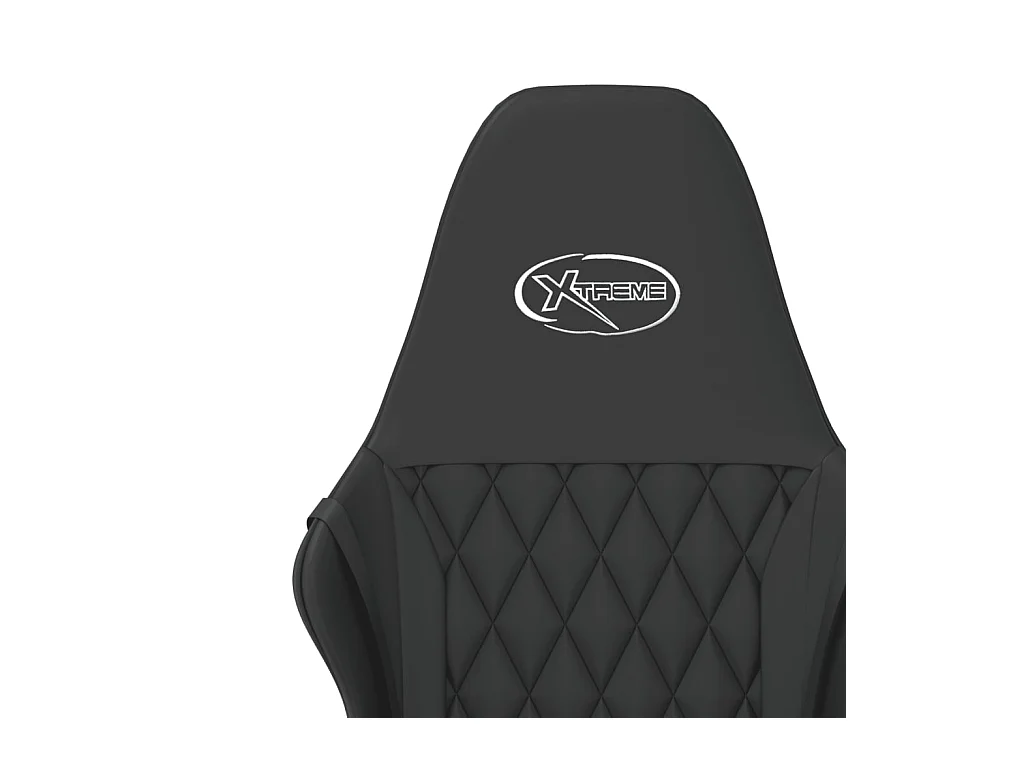 Chaise de jeu de massage noir similicuir