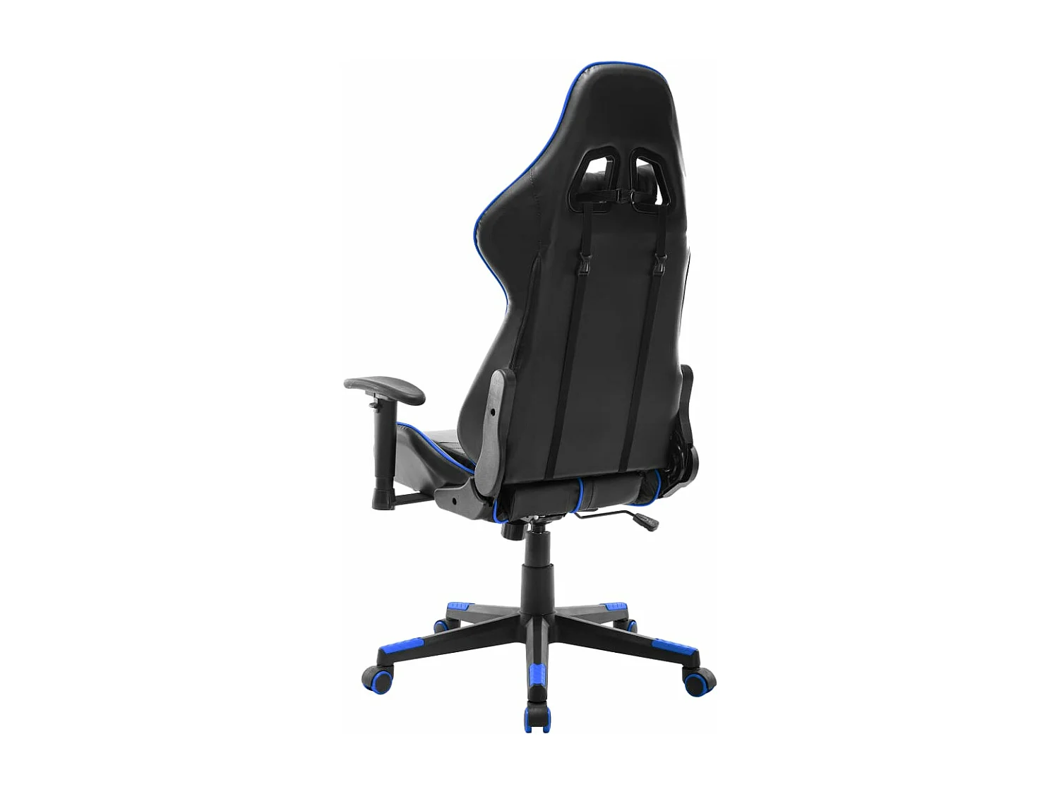 Silla gaming Negro y azul Cuero artificial