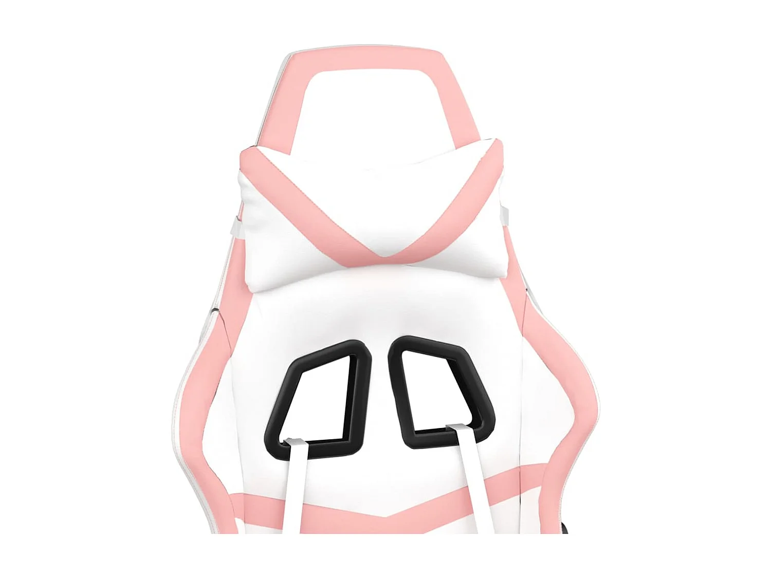 Sedia da gaming Ecopelle bianca e rosa