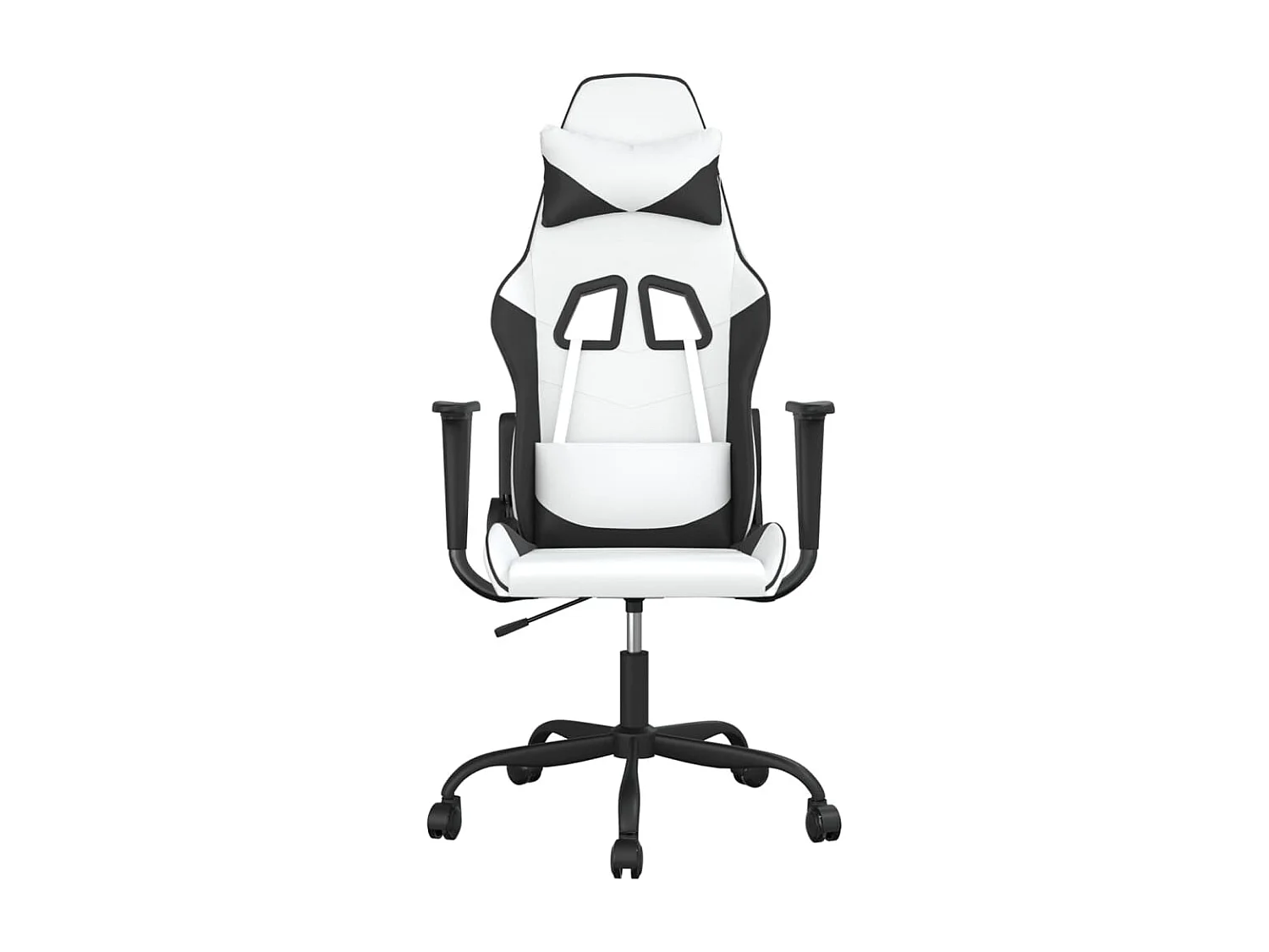 Chaise de jeu Blanc et noir Similicuir