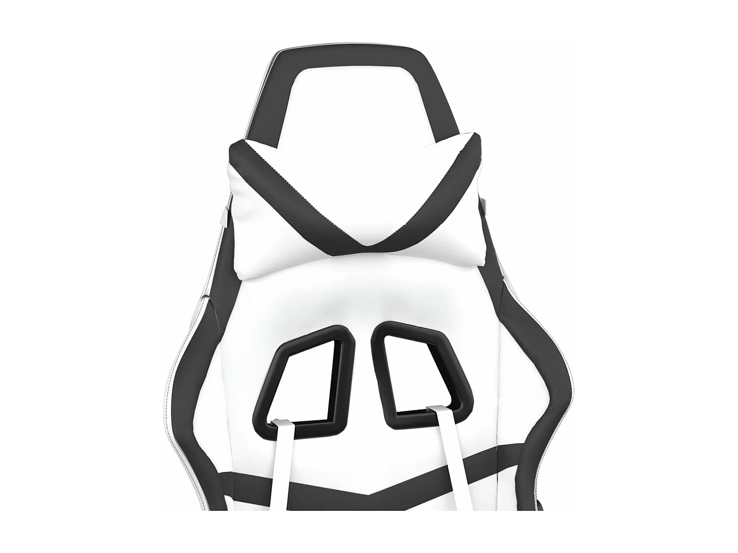 Chaise de jeu Blanc et noir Similicuir