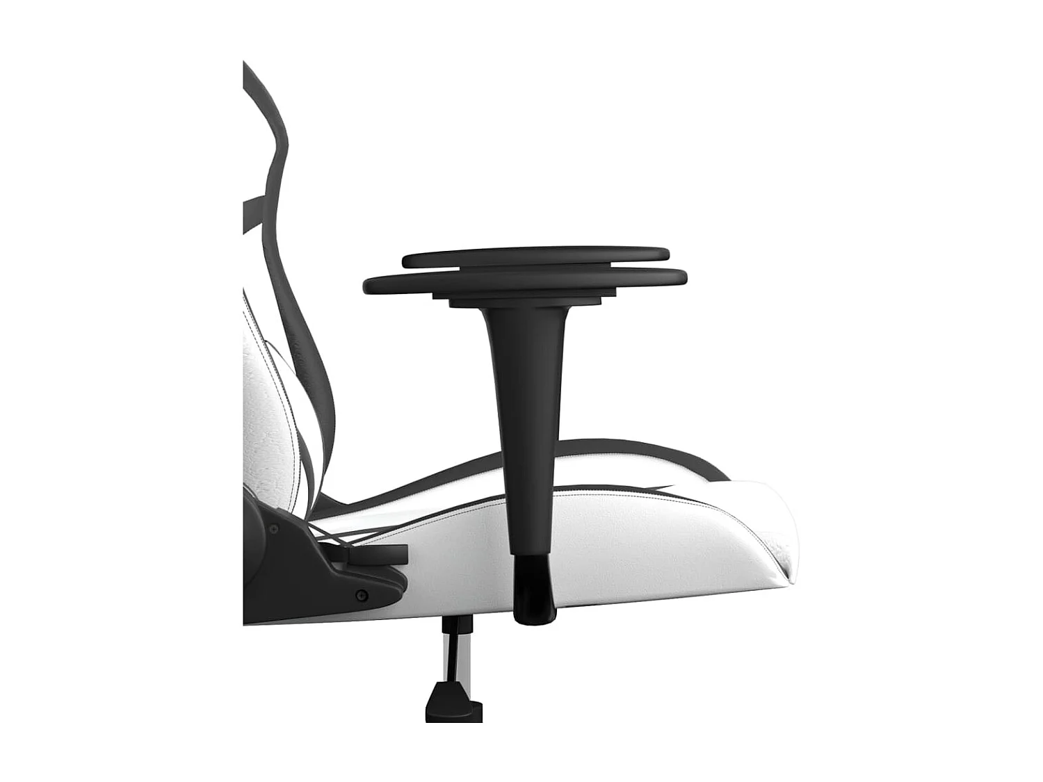 Chaise de jeu Blanc et noir Similicuir