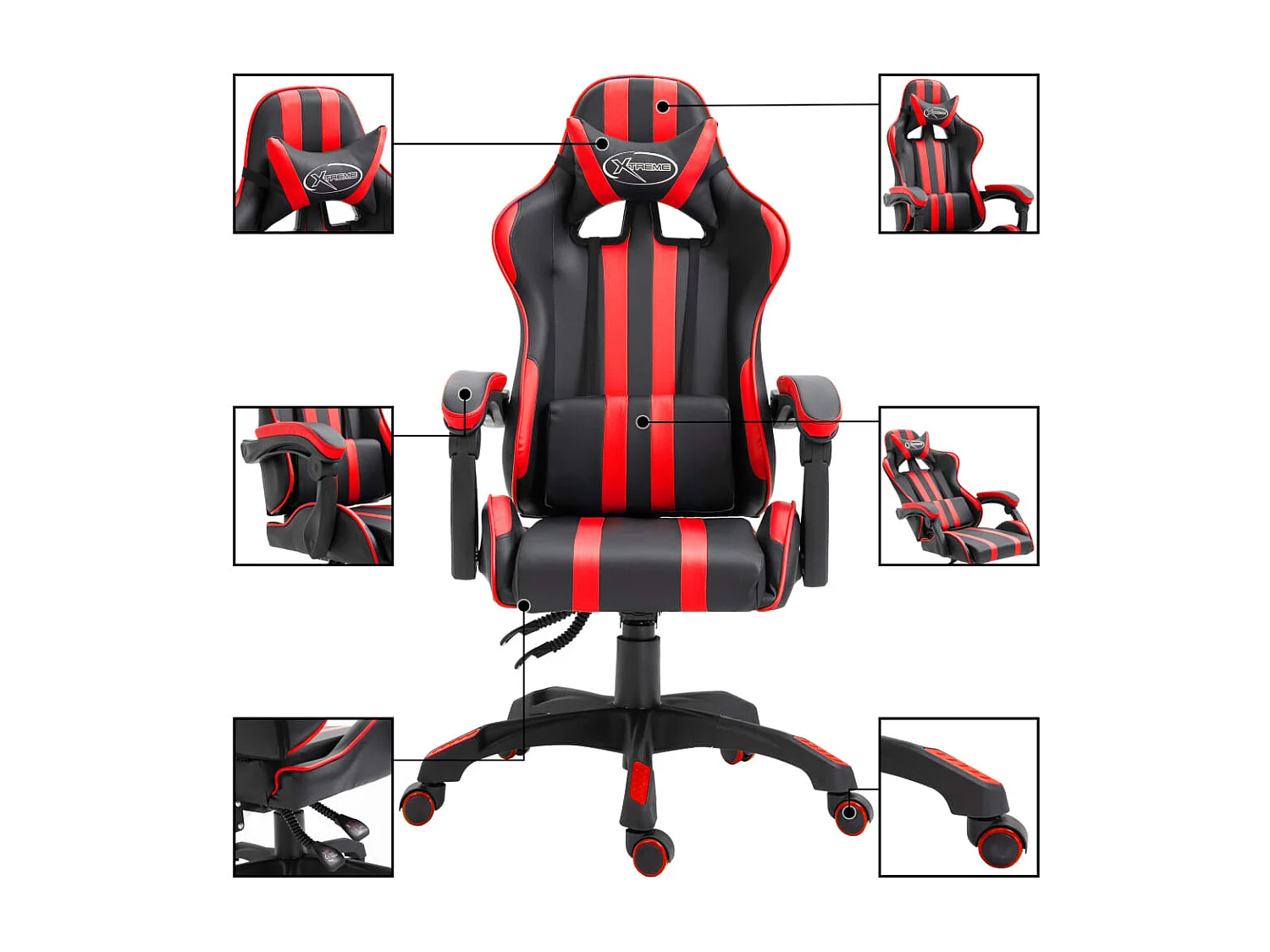 Chaise de jeu Rouge Similicuir