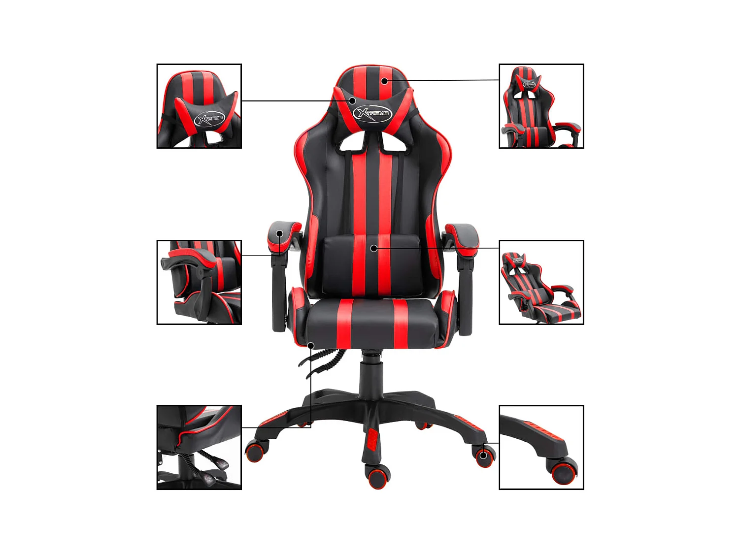 Chaise de jeu Rouge Similicuir