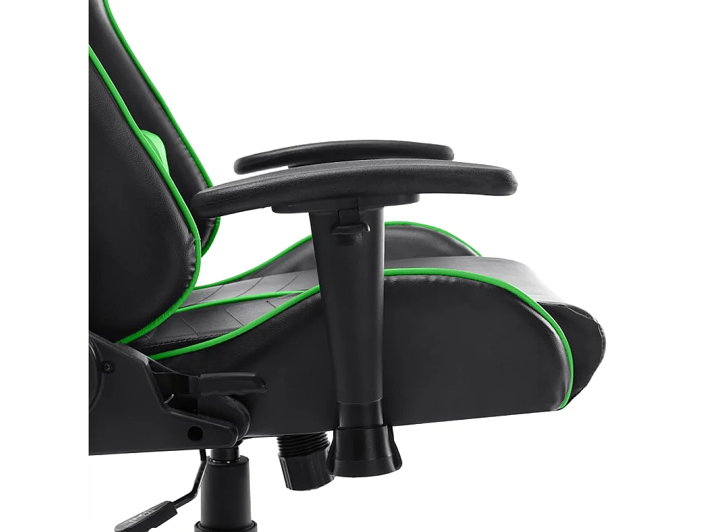 Sedia da gaming Pelle artificiale nera e verde