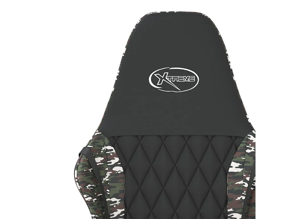 Chaise de jeu de massage Noir et camouflage Similicuir