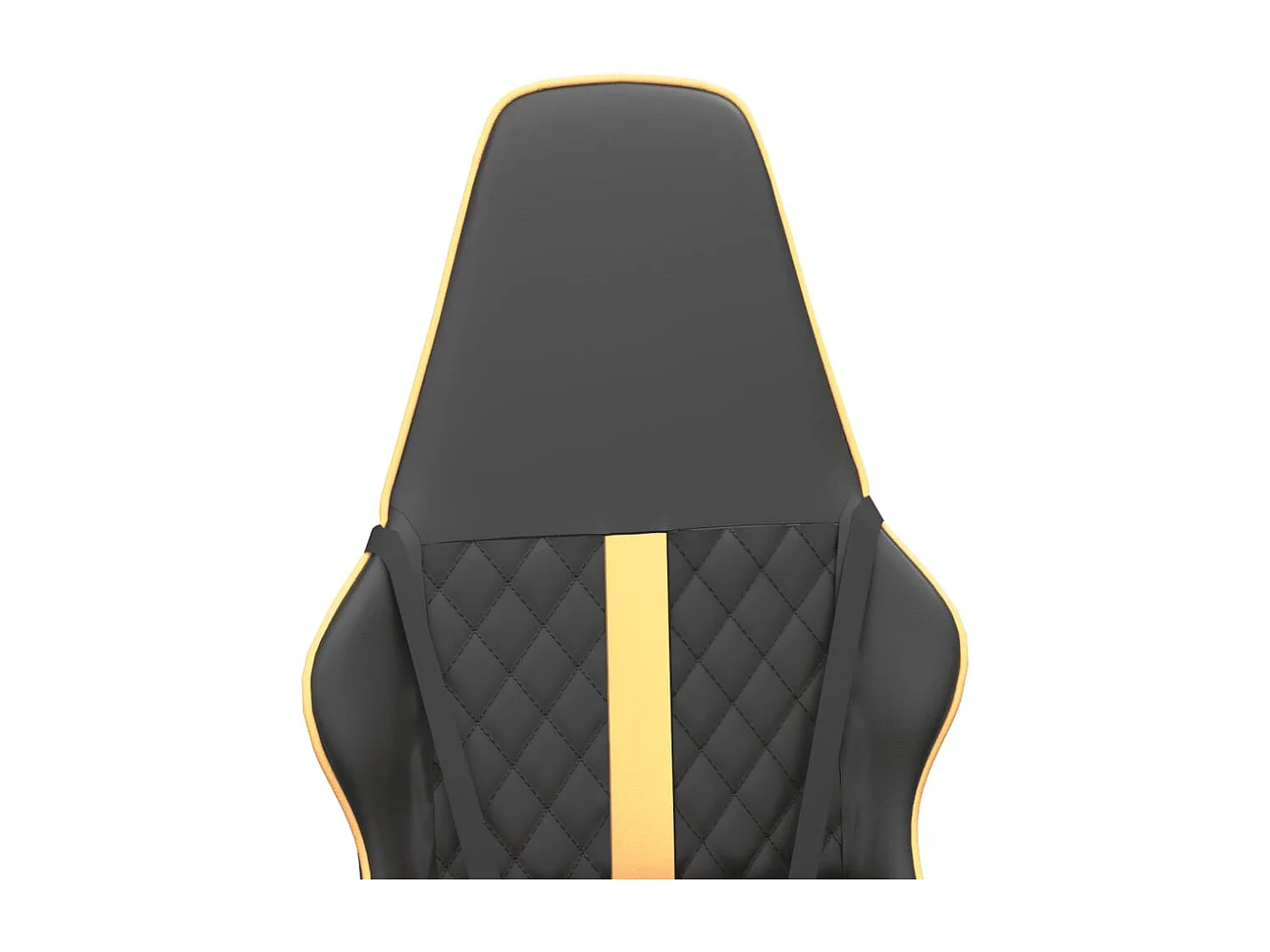 Chaise de jeu de massage doré et noir similicuir