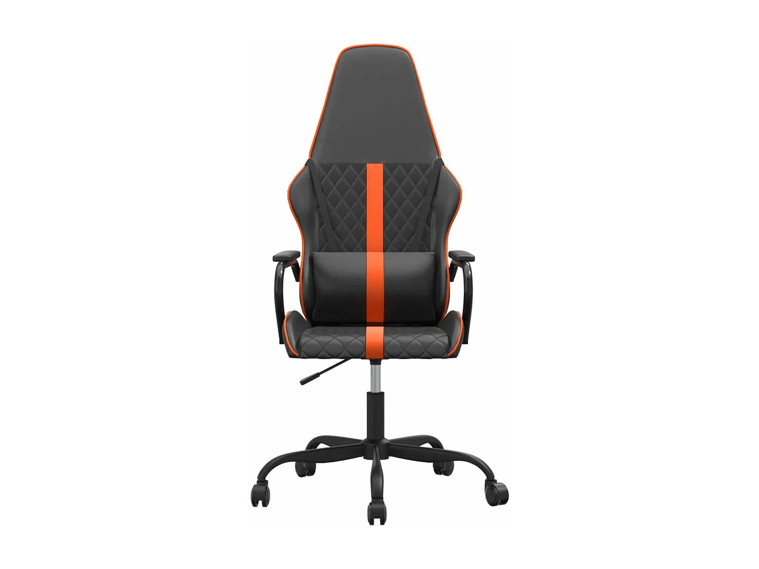 Chaise de jeu Noir et orange Similicuir