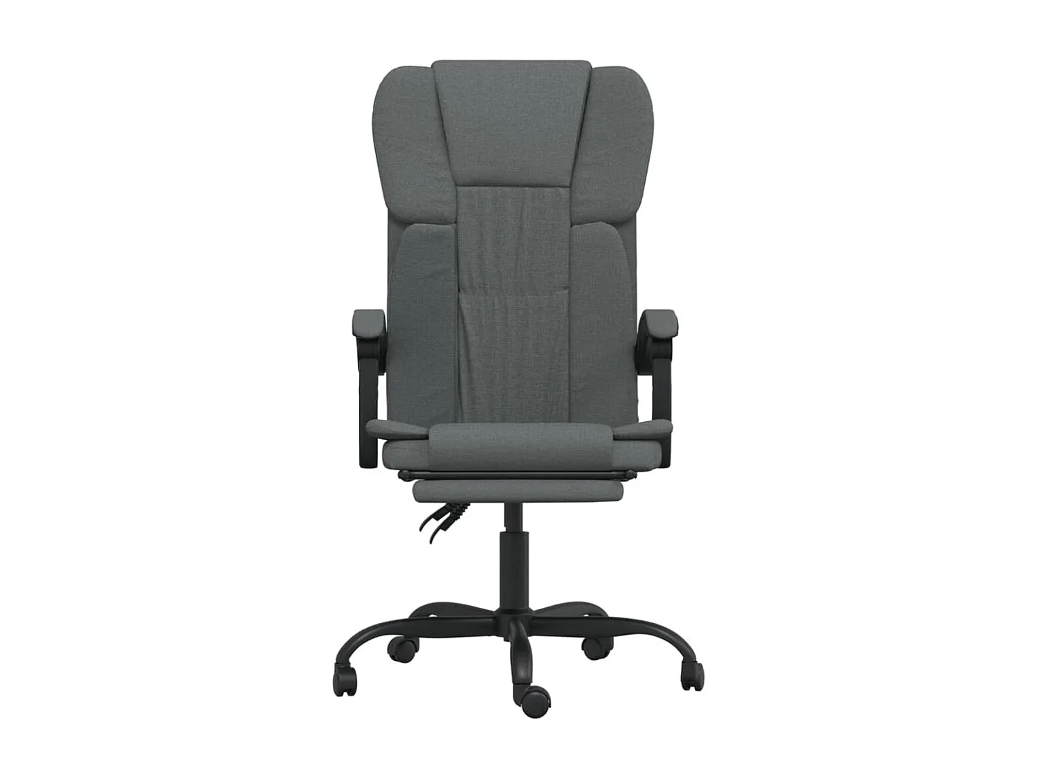 Sedia reclinabile da ufficio in tessuto grigio scuro