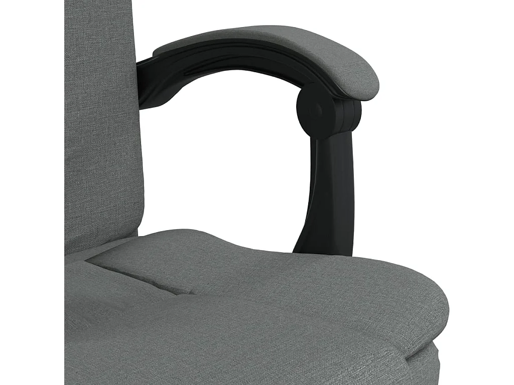 Fauteuil inclinable de bureau Gris foncé Tissu