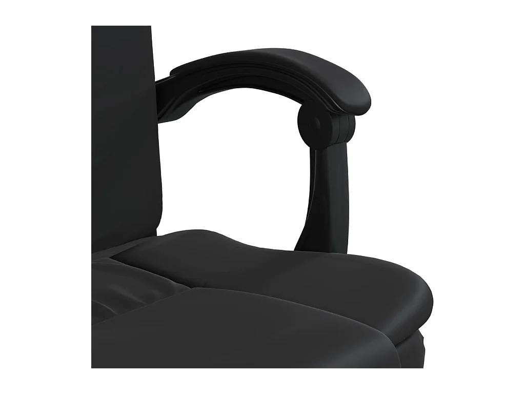 Fauteuil inclinable de bureau Noir Similicuir
