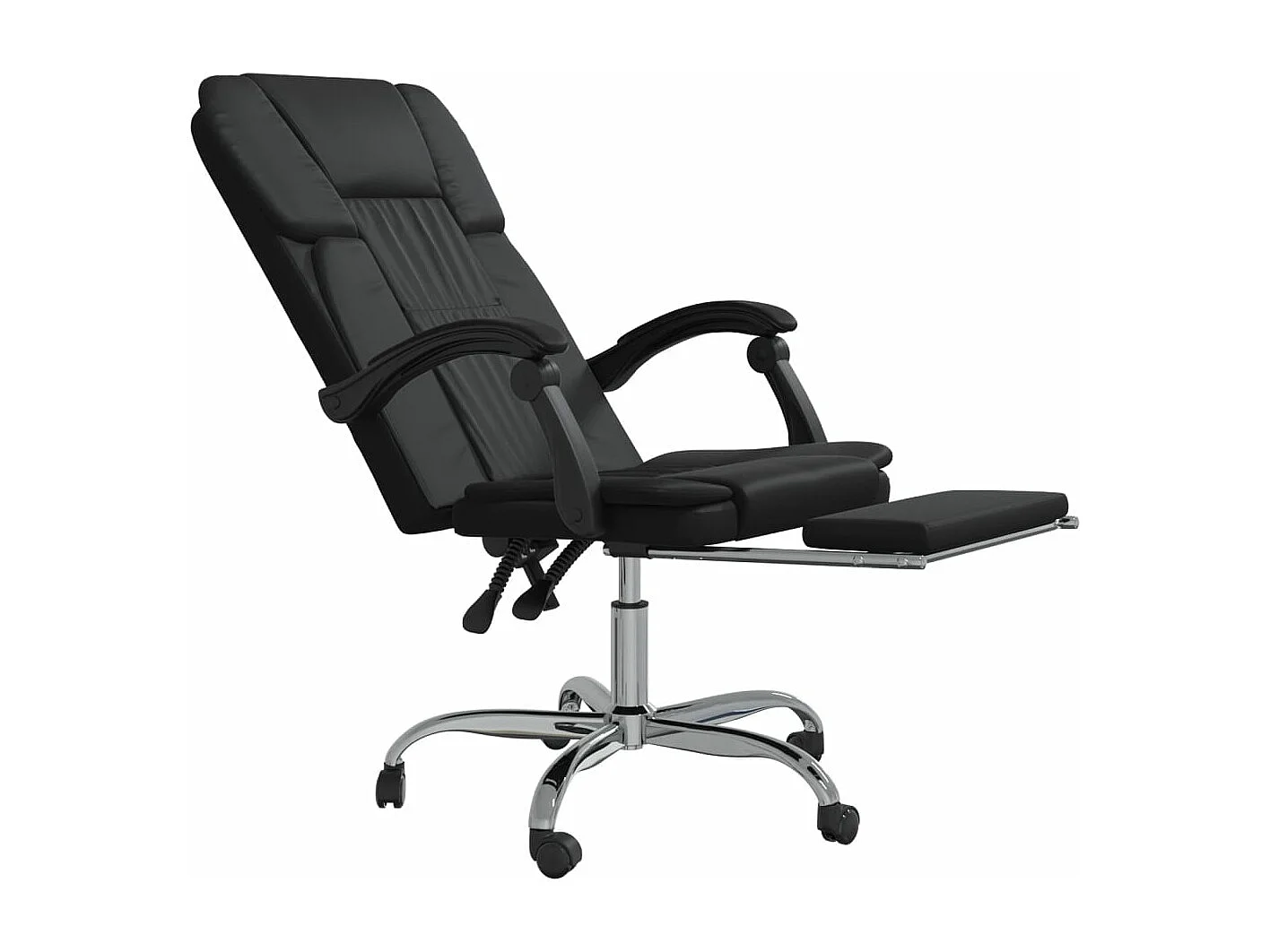 Fauteuil inclinable de bureau Noir Similicuir