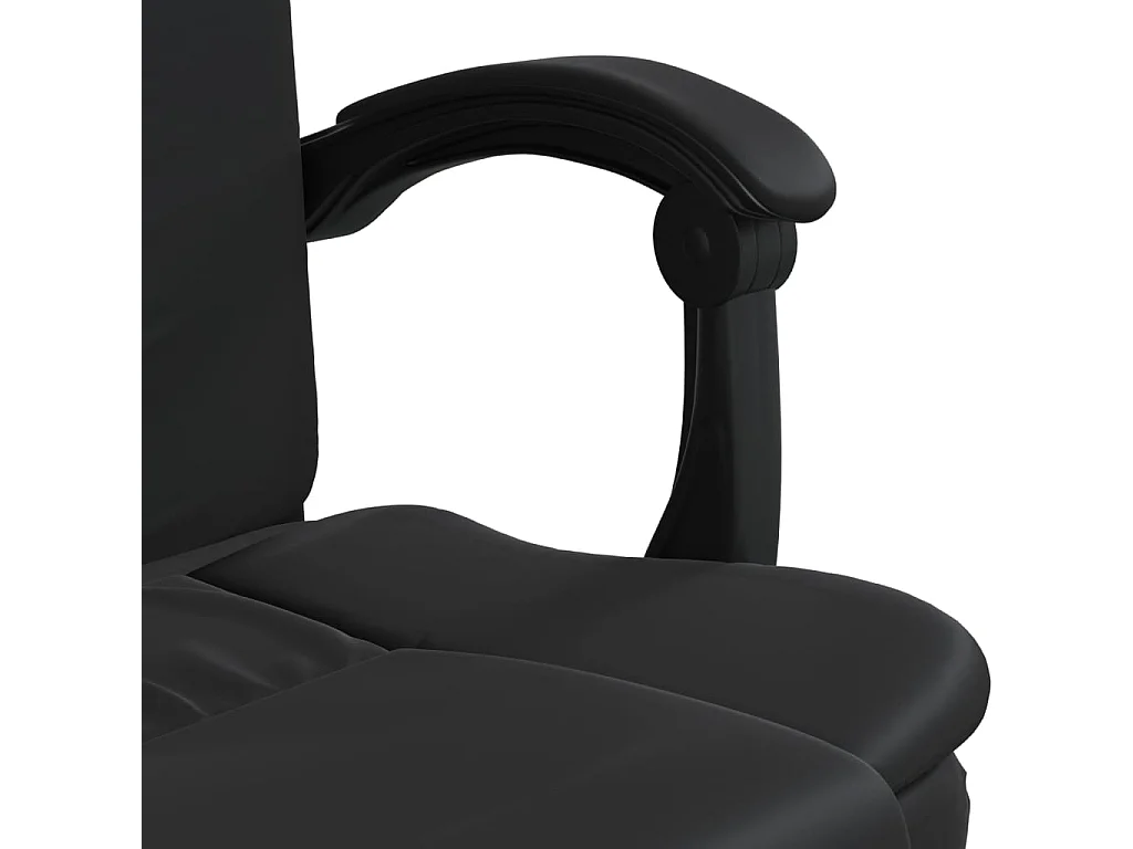 Fauteuil inclinable de bureau Noir Similicuir