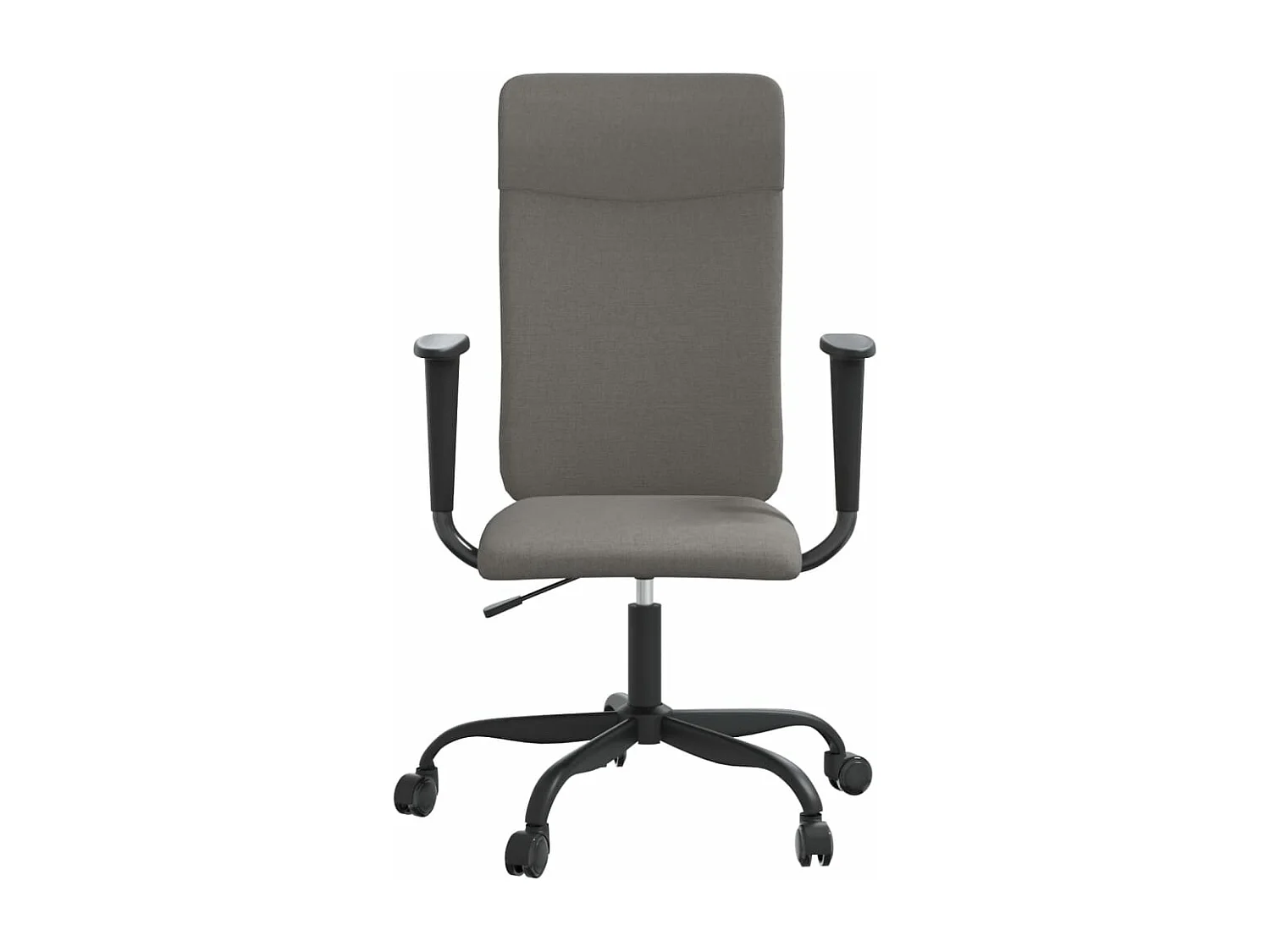 Chaise de bureau réglable en hauteur gris foncé tissu