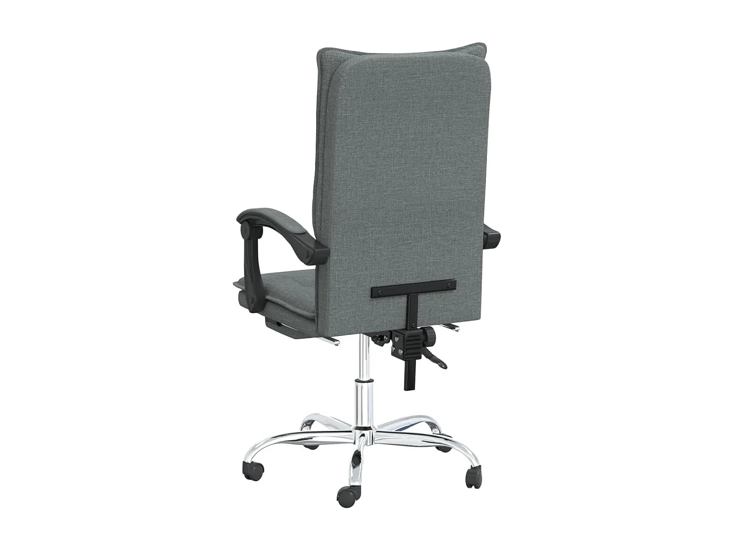 Sedia reclinabile da ufficio in tessuto grigio scuro