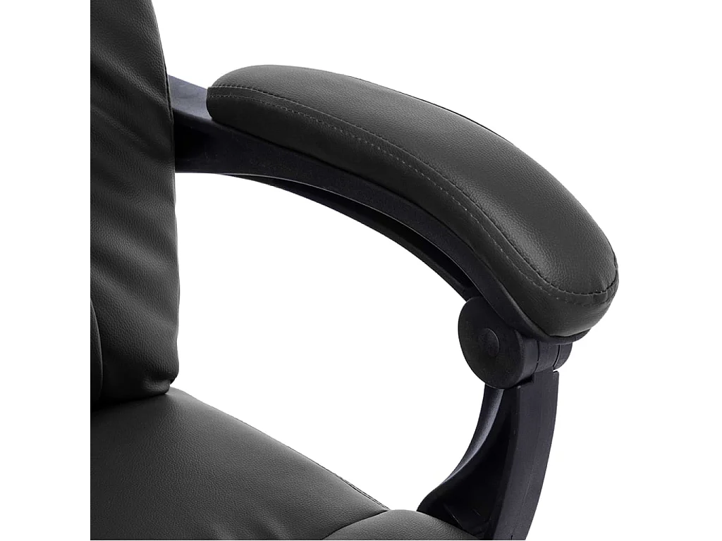 Chaise de bureau de massage Noir Similicuir