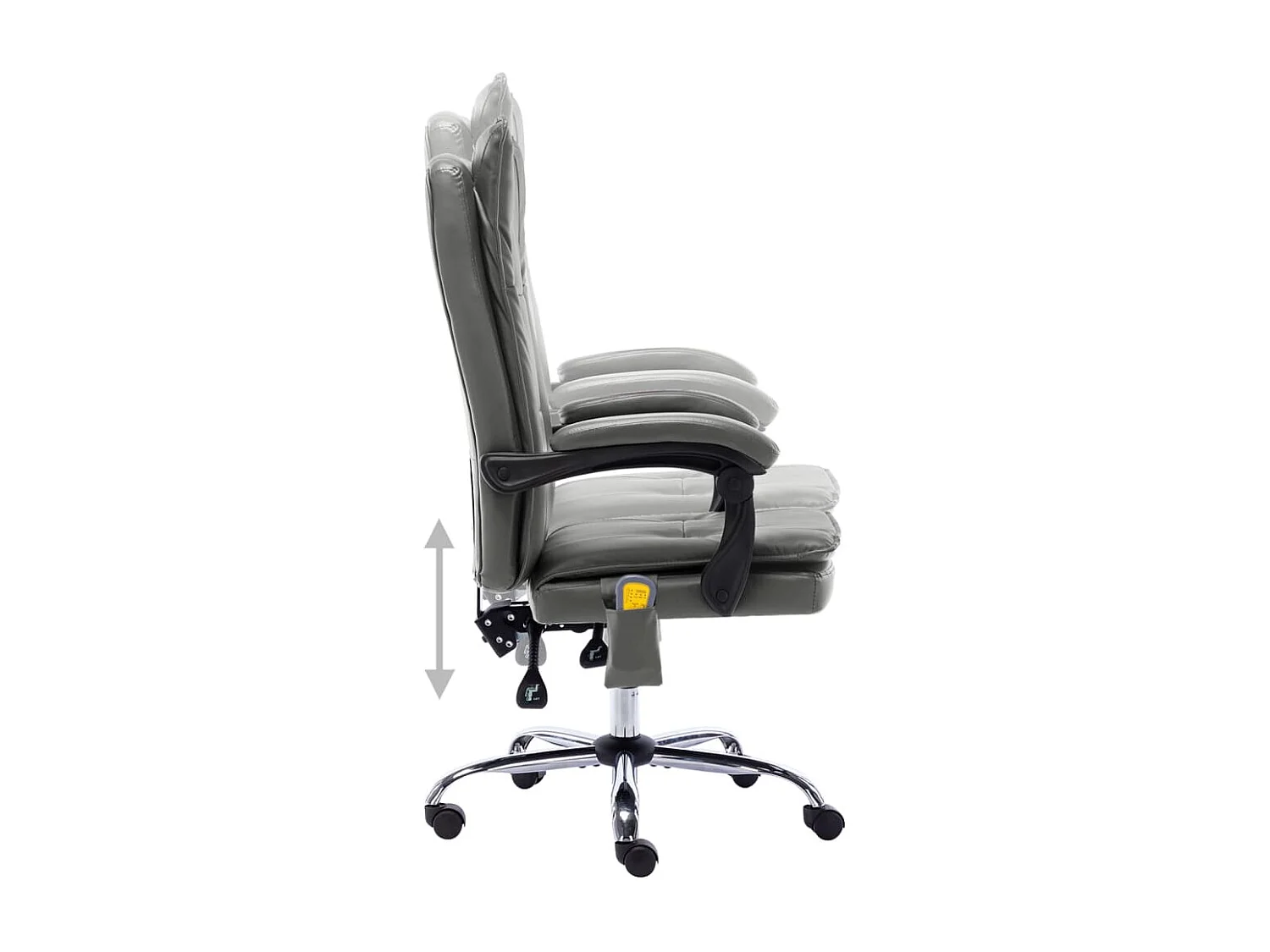 Chaise de bureau de massage Anthracite Similicuir