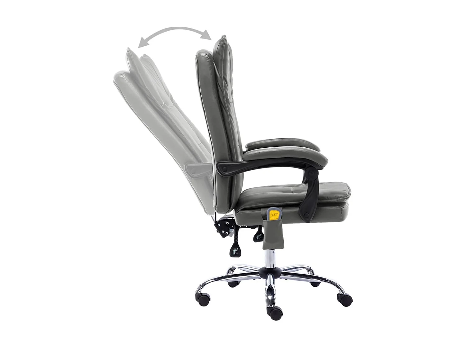 Chaise de bureau de massage Anthracite Similicuir