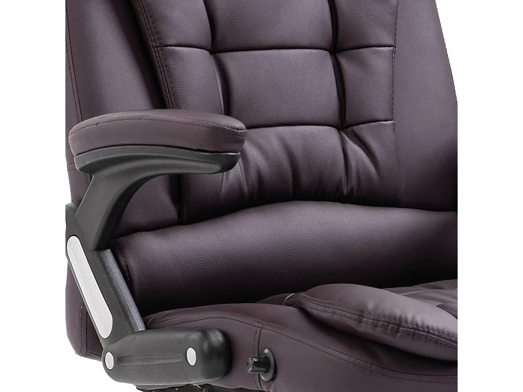 Chaise de bureau Marron Similicuir