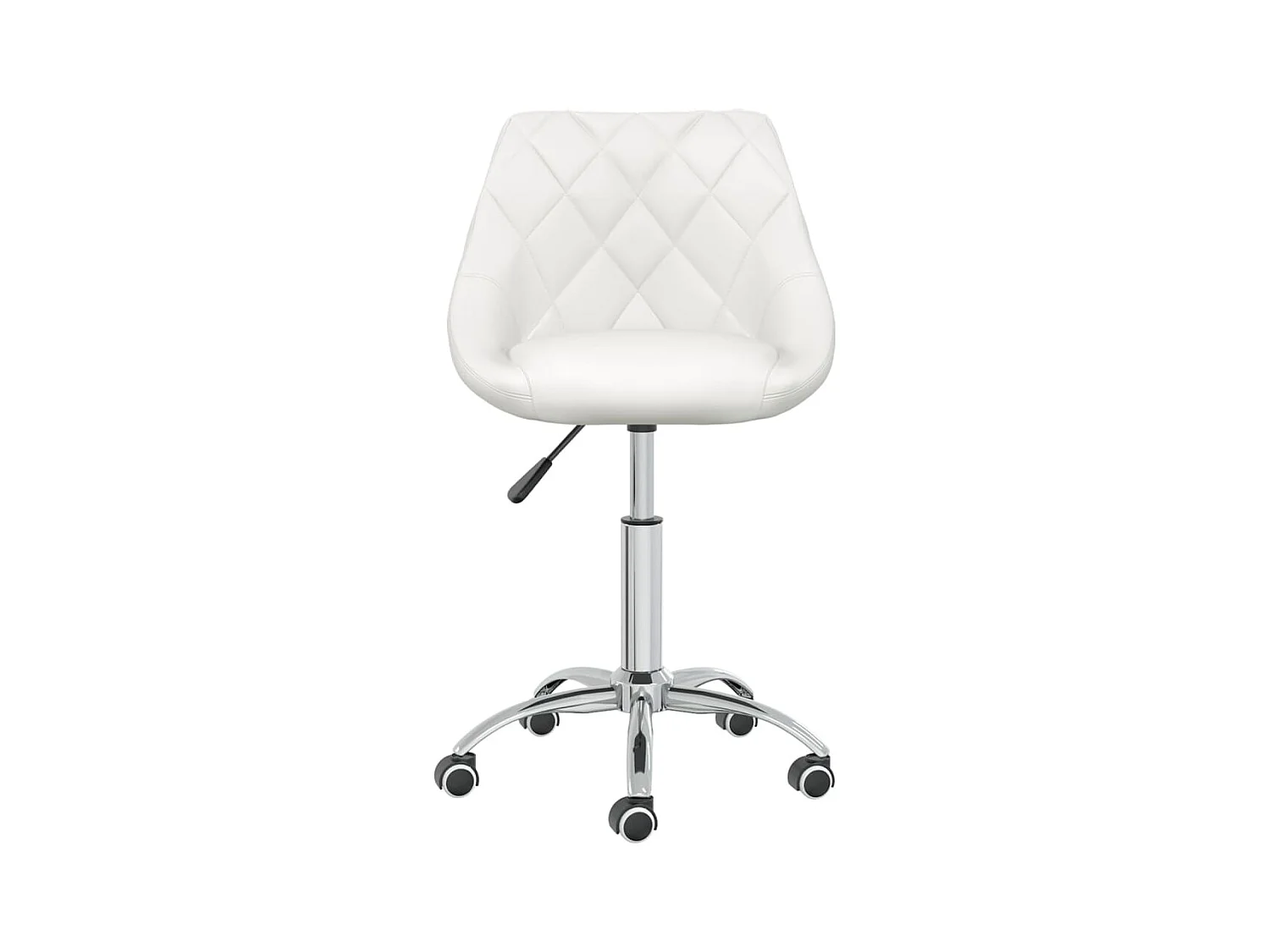 Chaise pivotante de bureau Blanc Similicuir