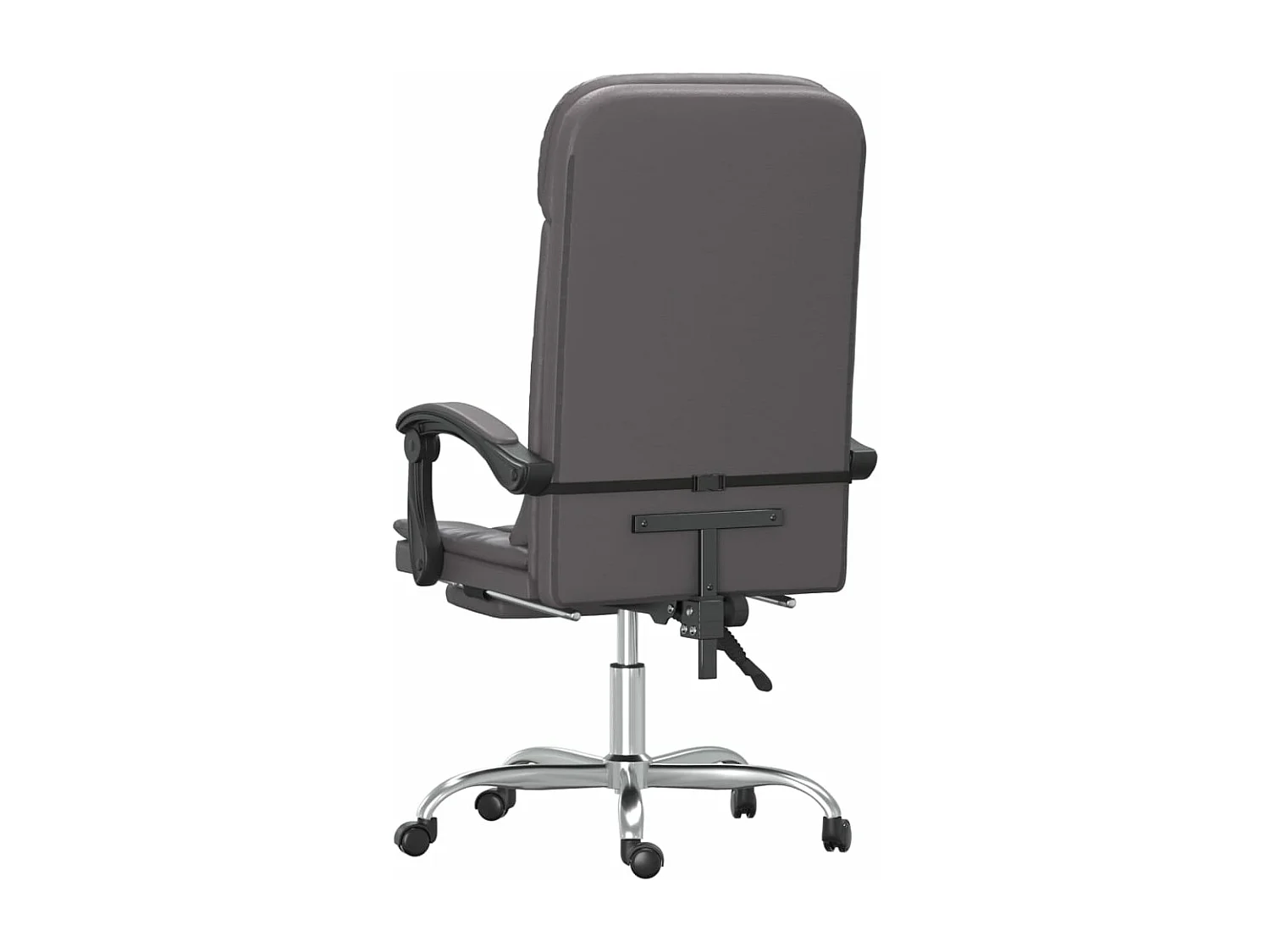 Fauteuil de massage inclinable de bureau Gris Similicuir