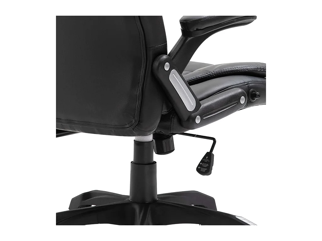 Sedia da ufficio in ecopelle nera