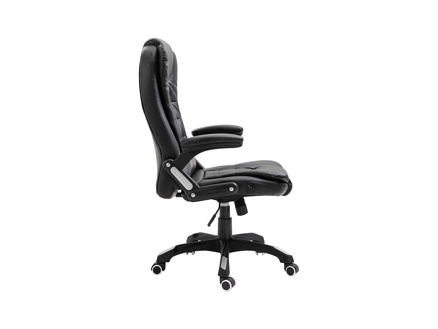 Sedia da ufficio in ecopelle nera