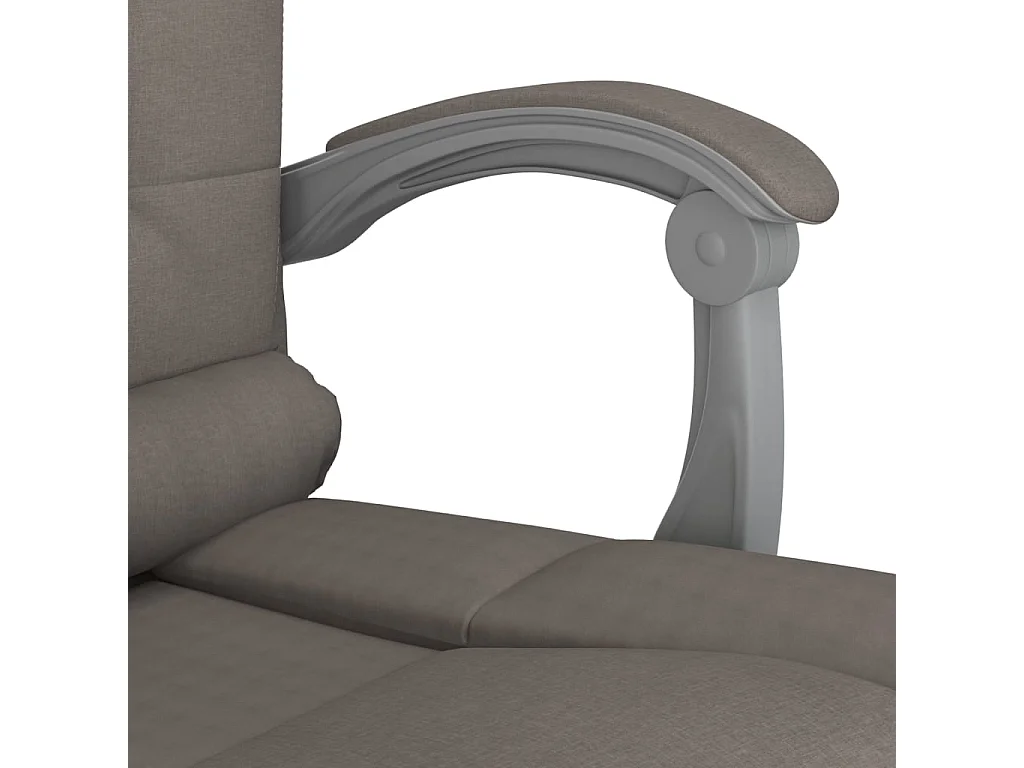 Poltrona da massaggio reclinabile da ufficio in tessuto tortora