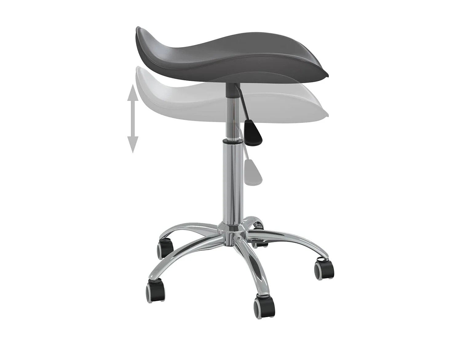 Chaise de bureau Gris Similicuir