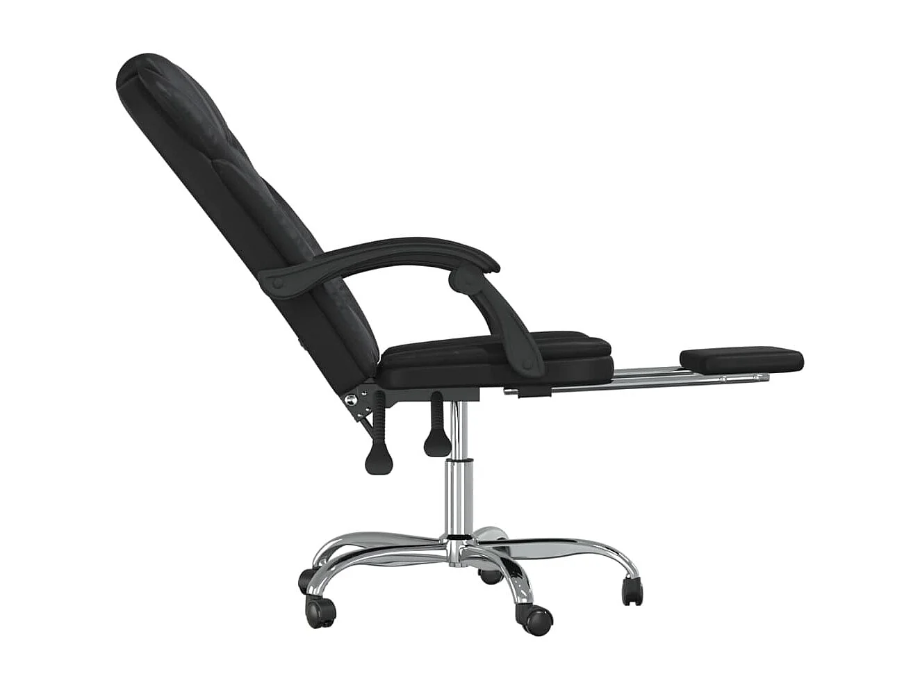 Fauteuil inclinable de bureau Noir Similicuir