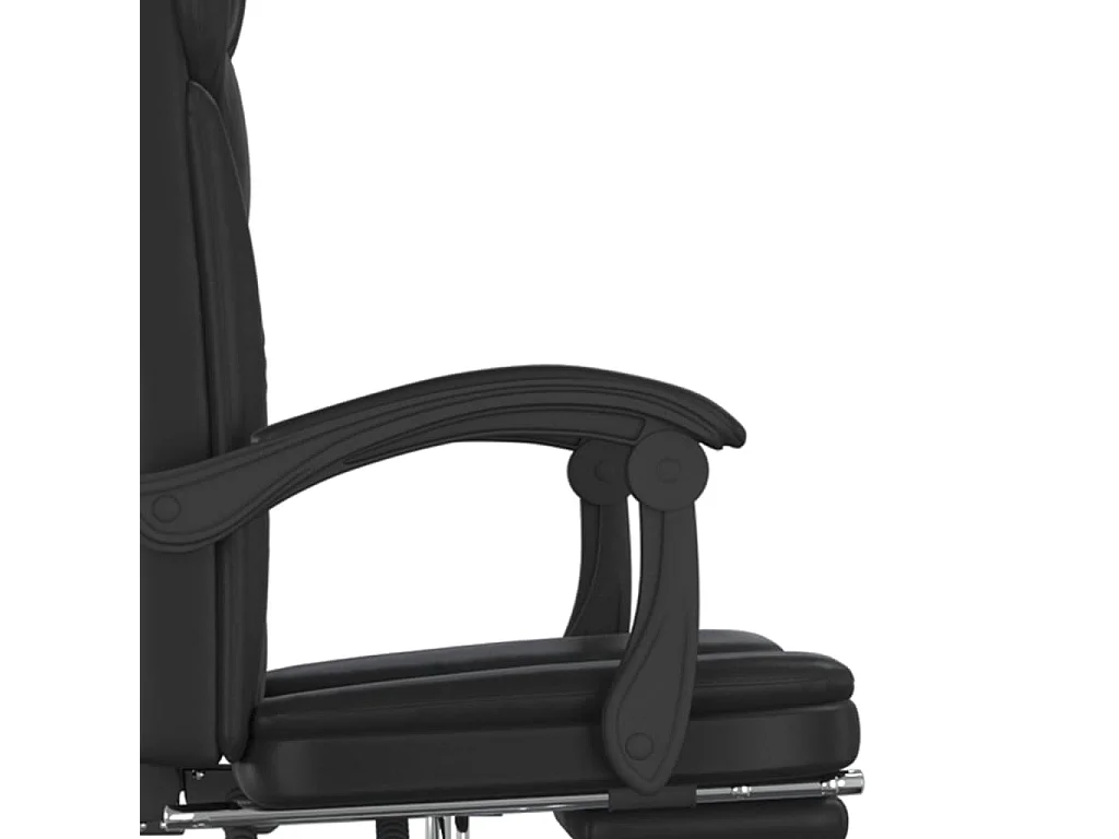 Fauteuil inclinable de bureau Noir Similicuir