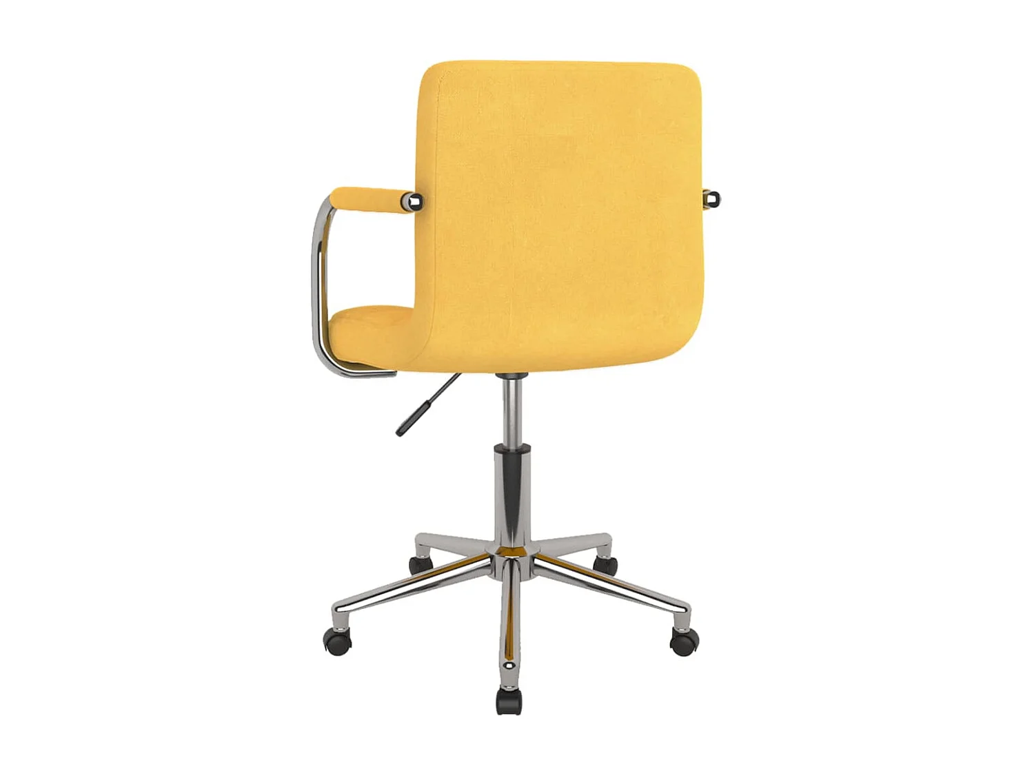 Sedia da ufficio girevole Tessuto giallo senape