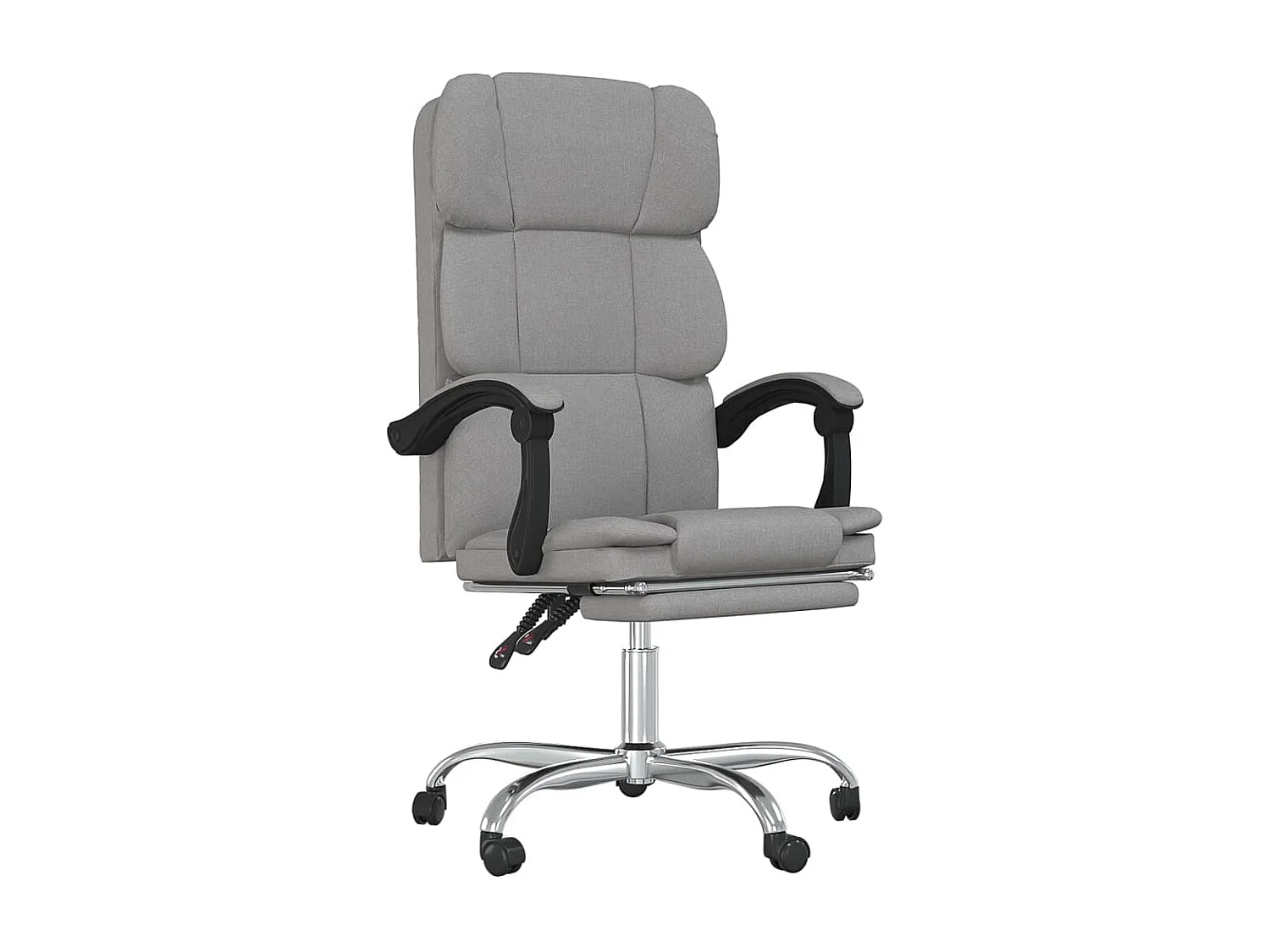 Fauteuil inclinable de bureau Gris clair Tissu